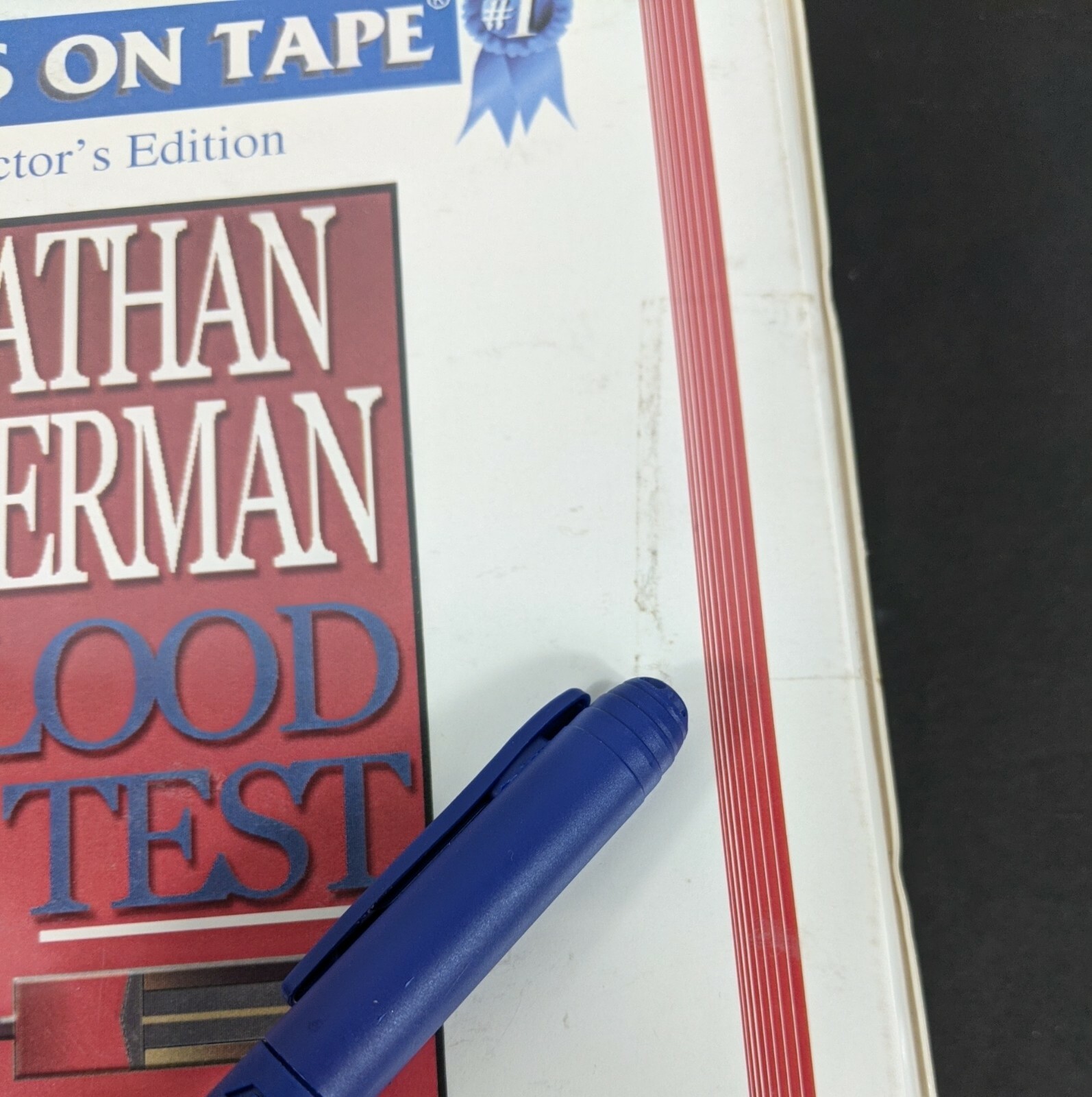Blood Test Unabridged Audiobook by Jonathan Kellerman on Cassette Tape