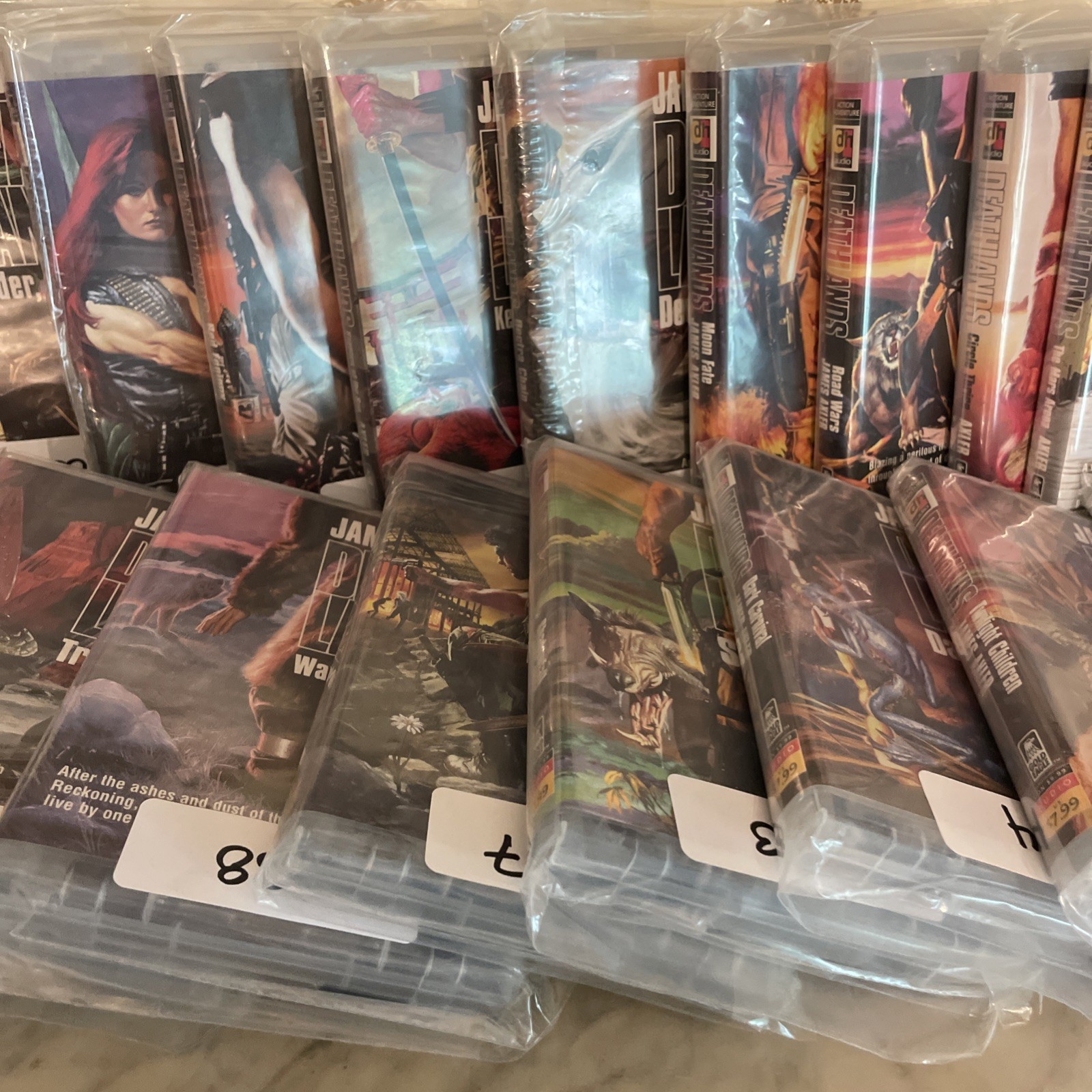 James Axler’s — DeathLands — 19 Titles — Audio Cassettes in Hard Cases