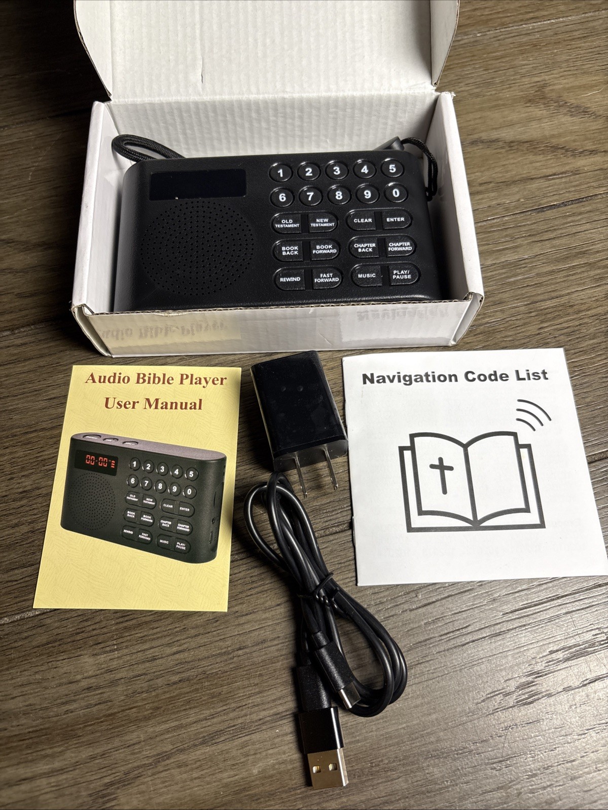 KJV Audio Bible Electronic Player King James Version Portable Christian Device