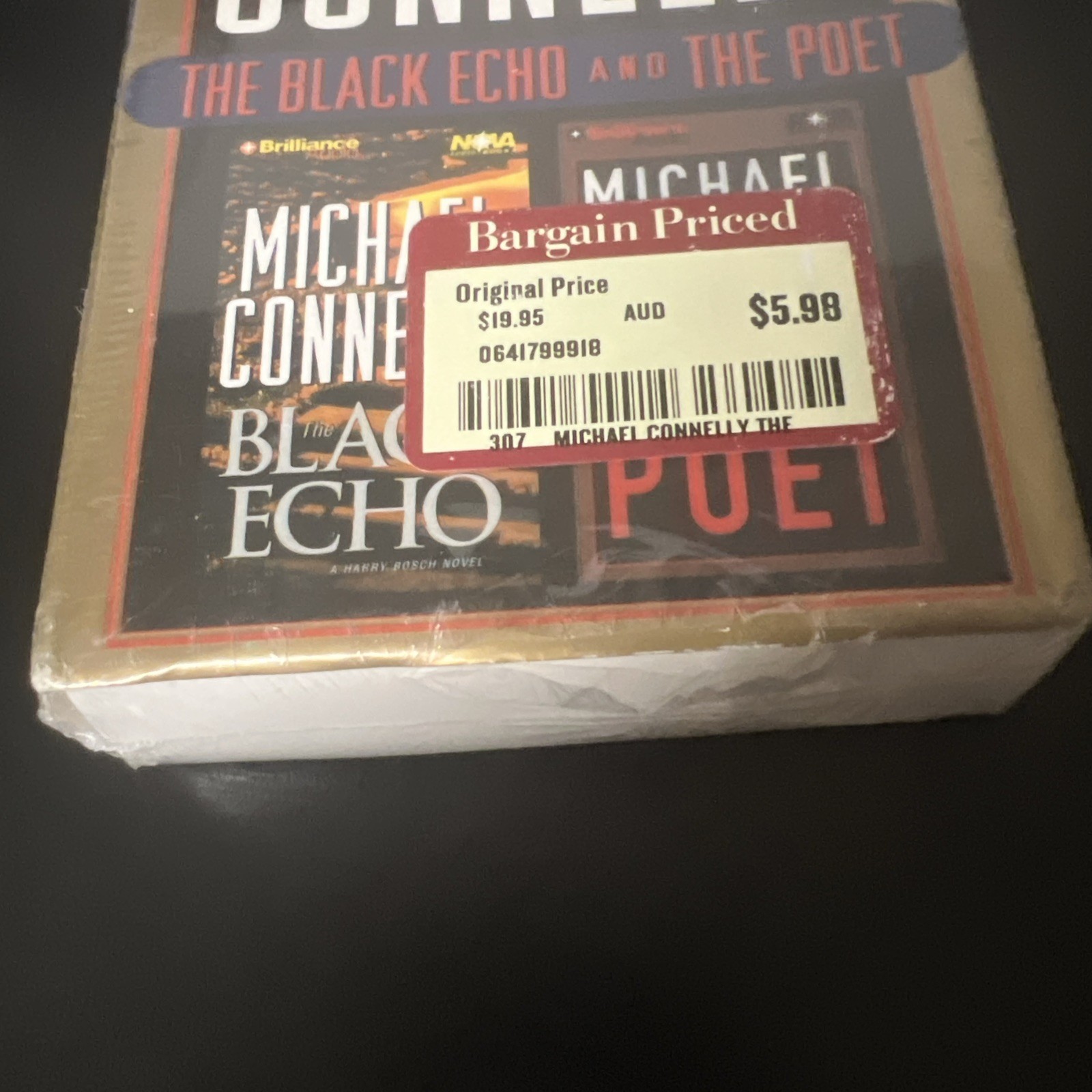 Michael Connelly The Black Echo & The Poet Audiobook Cassettes, New, Sealed!!