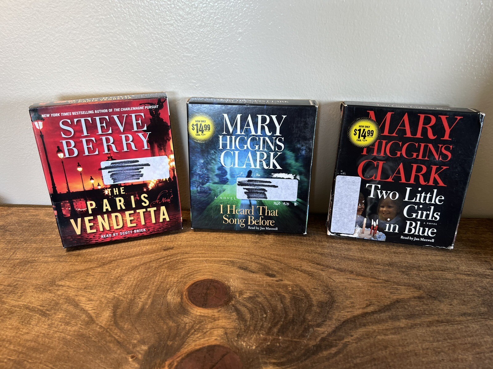 3 AUDIOBOOKS-TheThe Little Girls In Blue,I Heard That Song Before,Paris Vendetta