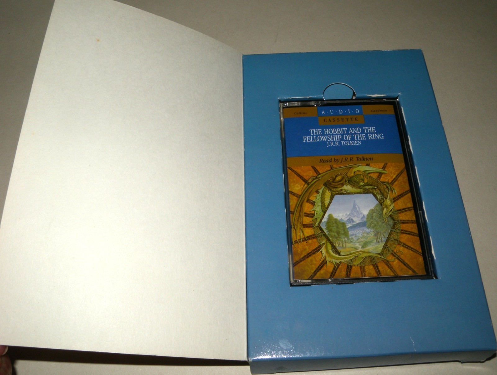 Tolkien Hobbit Fellowship Ring 1975 Audio Cassette Box Set Caedmon Collins