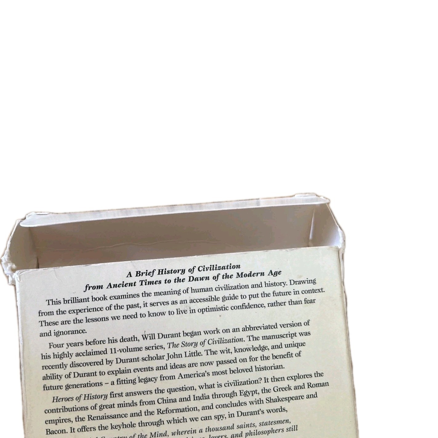 Heroes Of History By Will Durant Set Of 10 Audio CDs