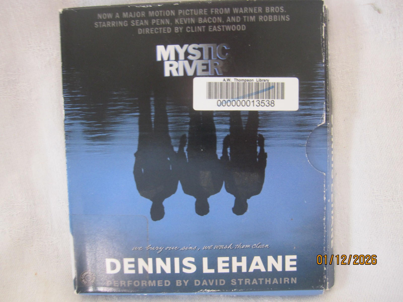 Audio Book 5 cds/ MYSTIC RIVER by Dennis Lehane former library abridged