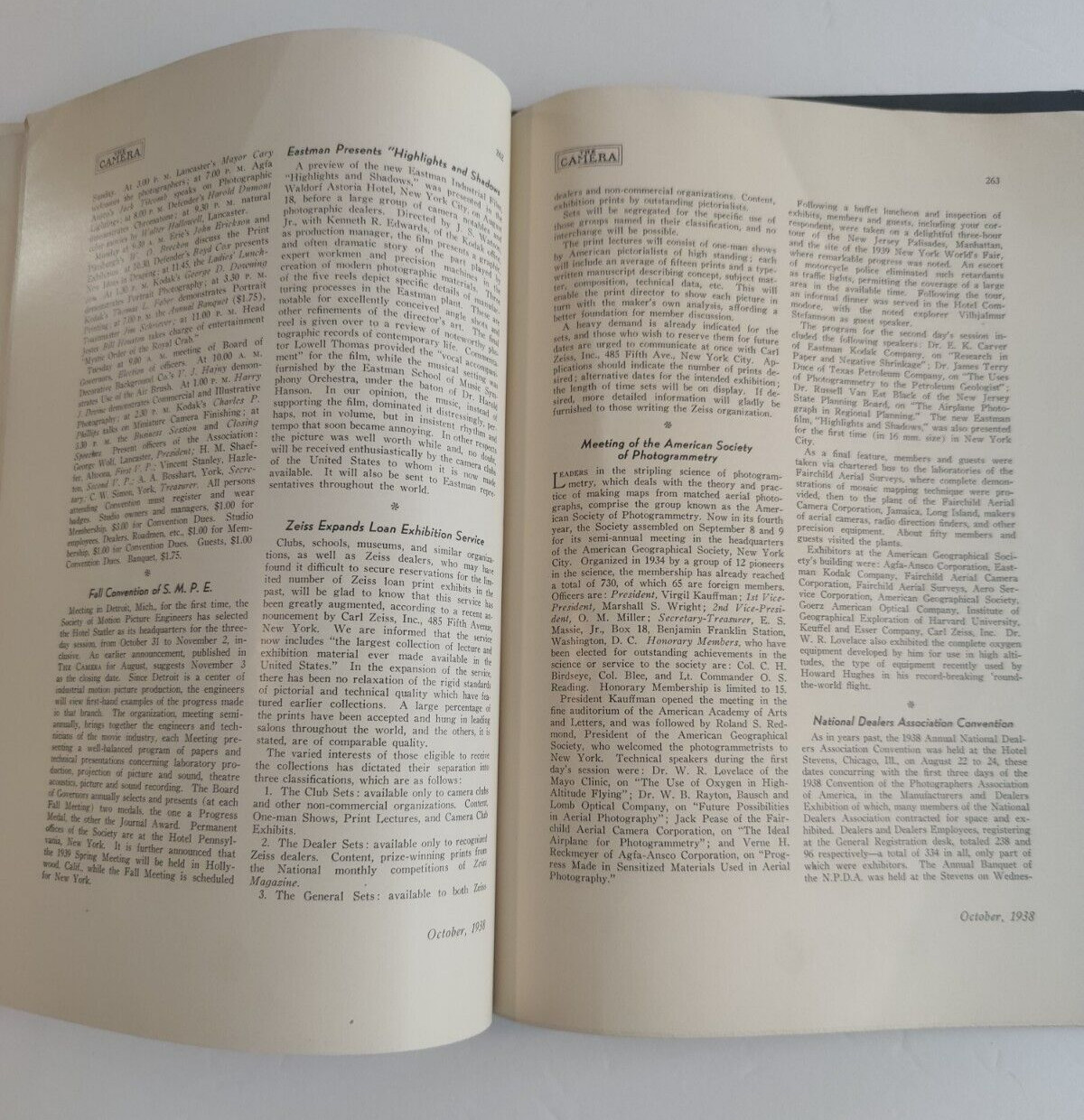 The Camera — Photographic Journal of America — October 1938 — Vintage