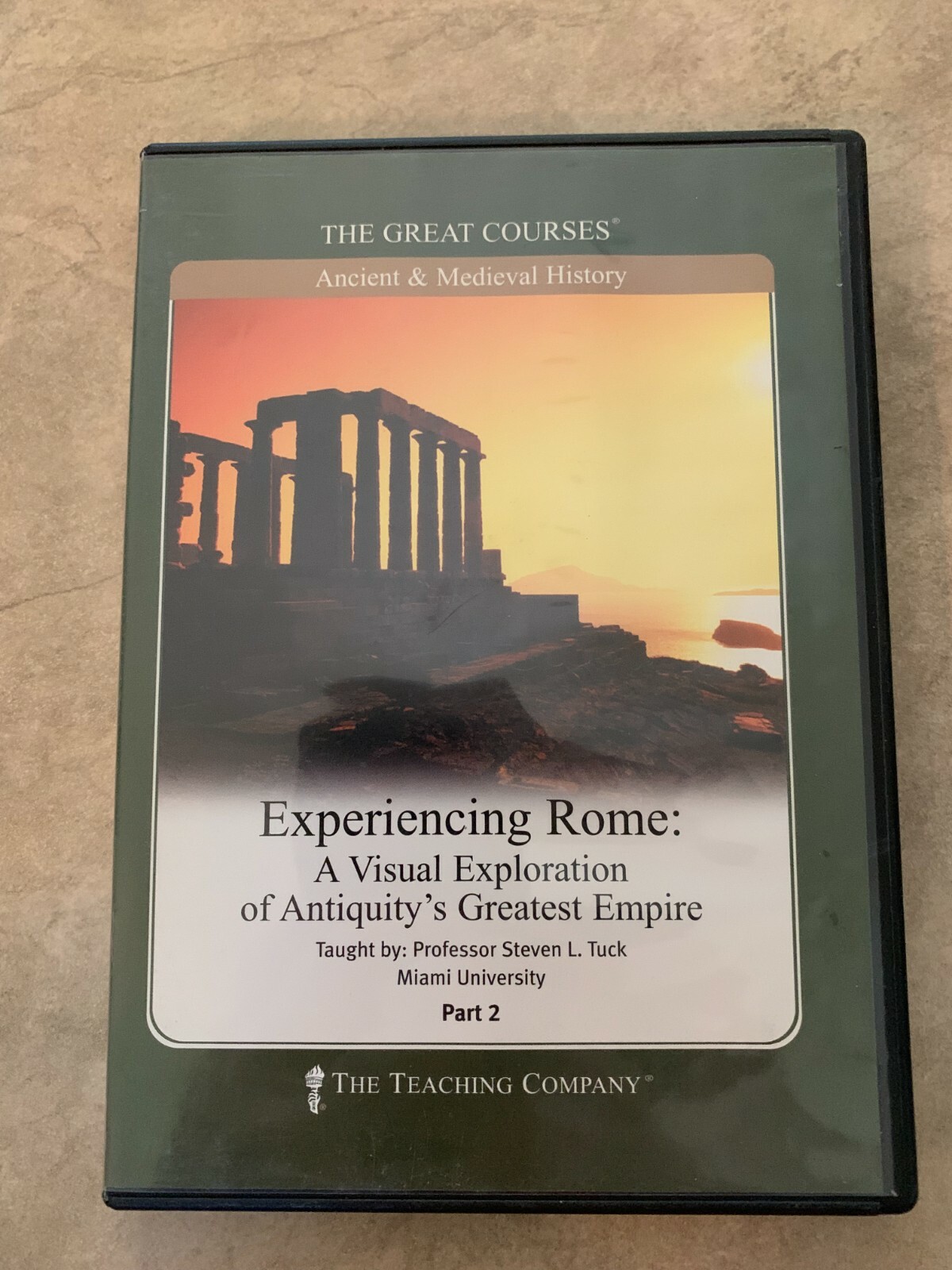 Great Courses Experiencing Rome Visual Exploration Part 2 Only DVD Set in case