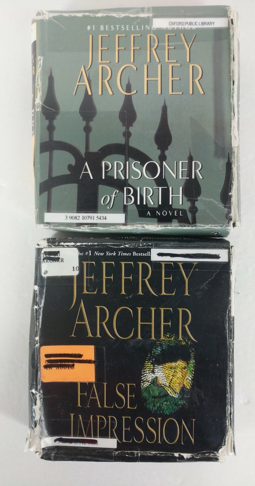 Jeffrey Archer~Lot 2 CD Audiobooks~A Prisoner of Birth~False Impression