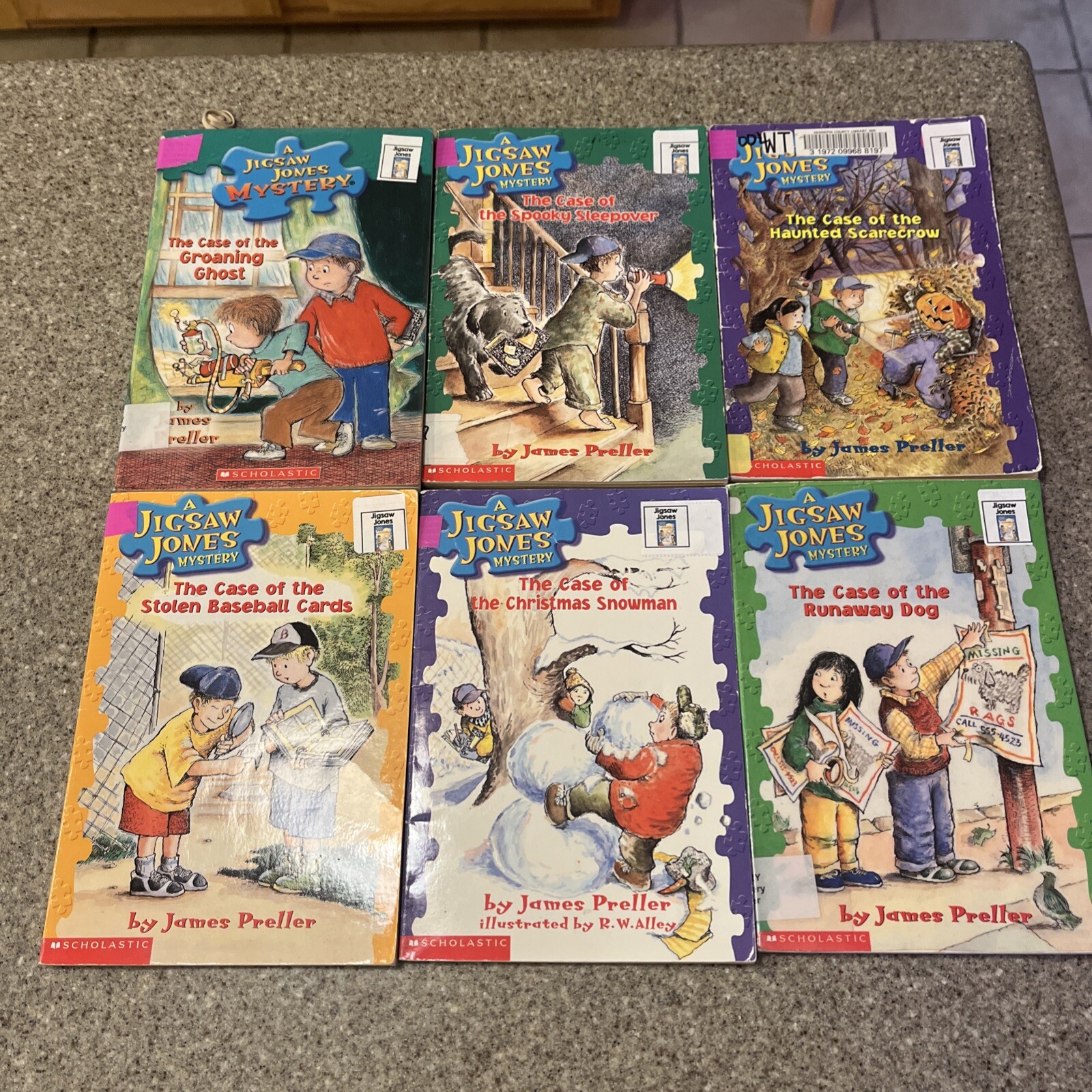 Jigsaw Jones Mystery Books Lot of 6 Paperback Books — James Preller