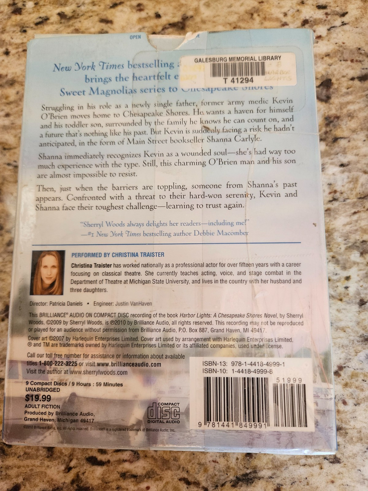 2 Sherryl Woods Audio CD Books: The Backup Plan, Harbor Lights (Unabridged)