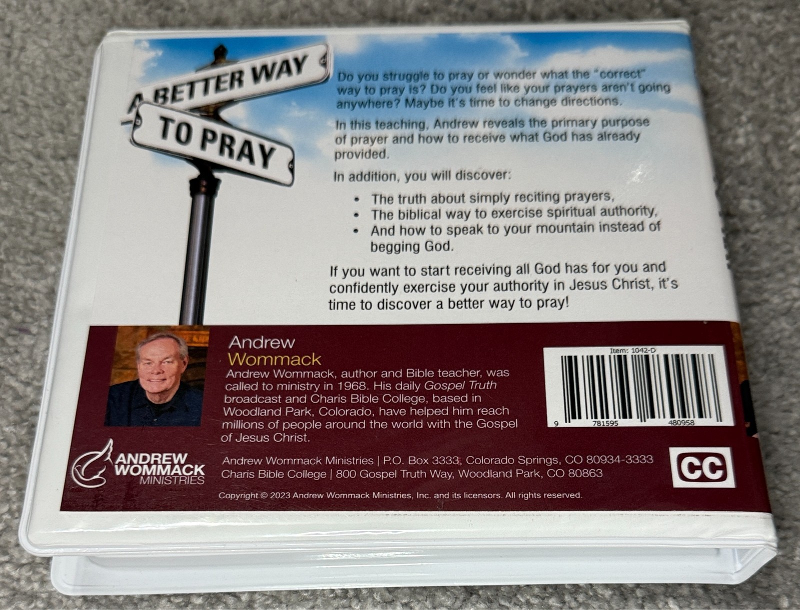 Andrew Wommack A Better Way To Pray Audio 5 CD Set Christian Teaching