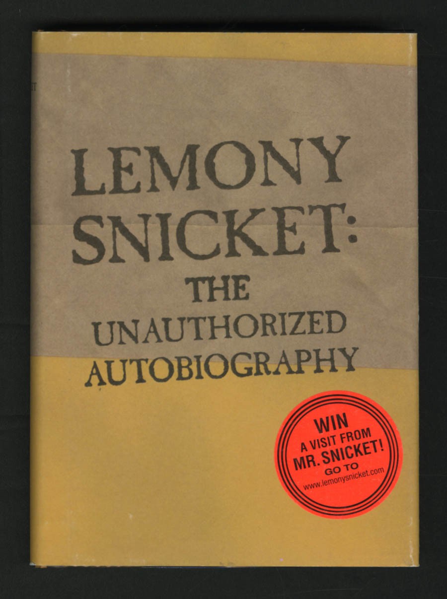 Lemony Snicket SIGNED AUTOGRAPHED The Unauthorized Autobiography HC 1st Ed Print