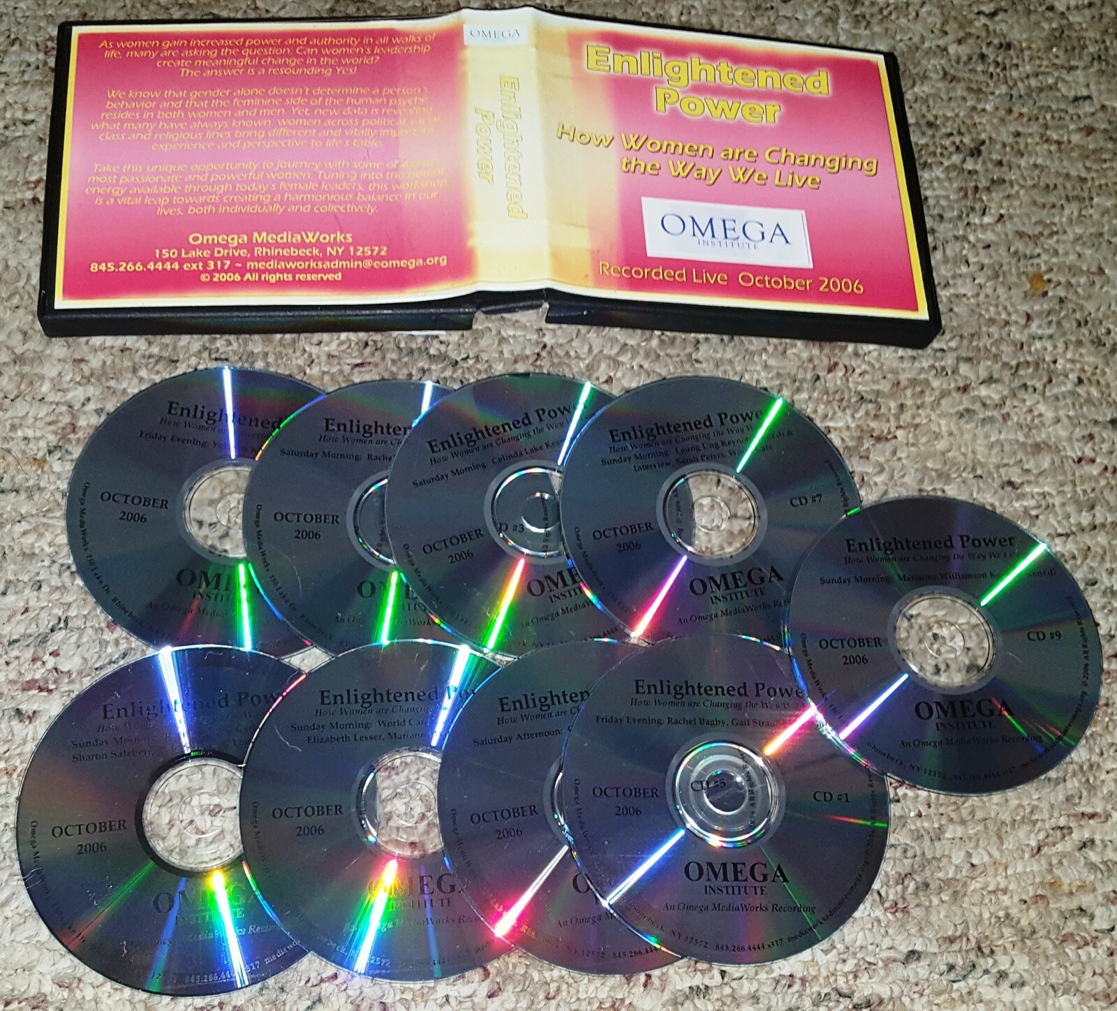 Enlightened Power: How Woman are Changing the Way We Live Audio CD 9 Discs Omega