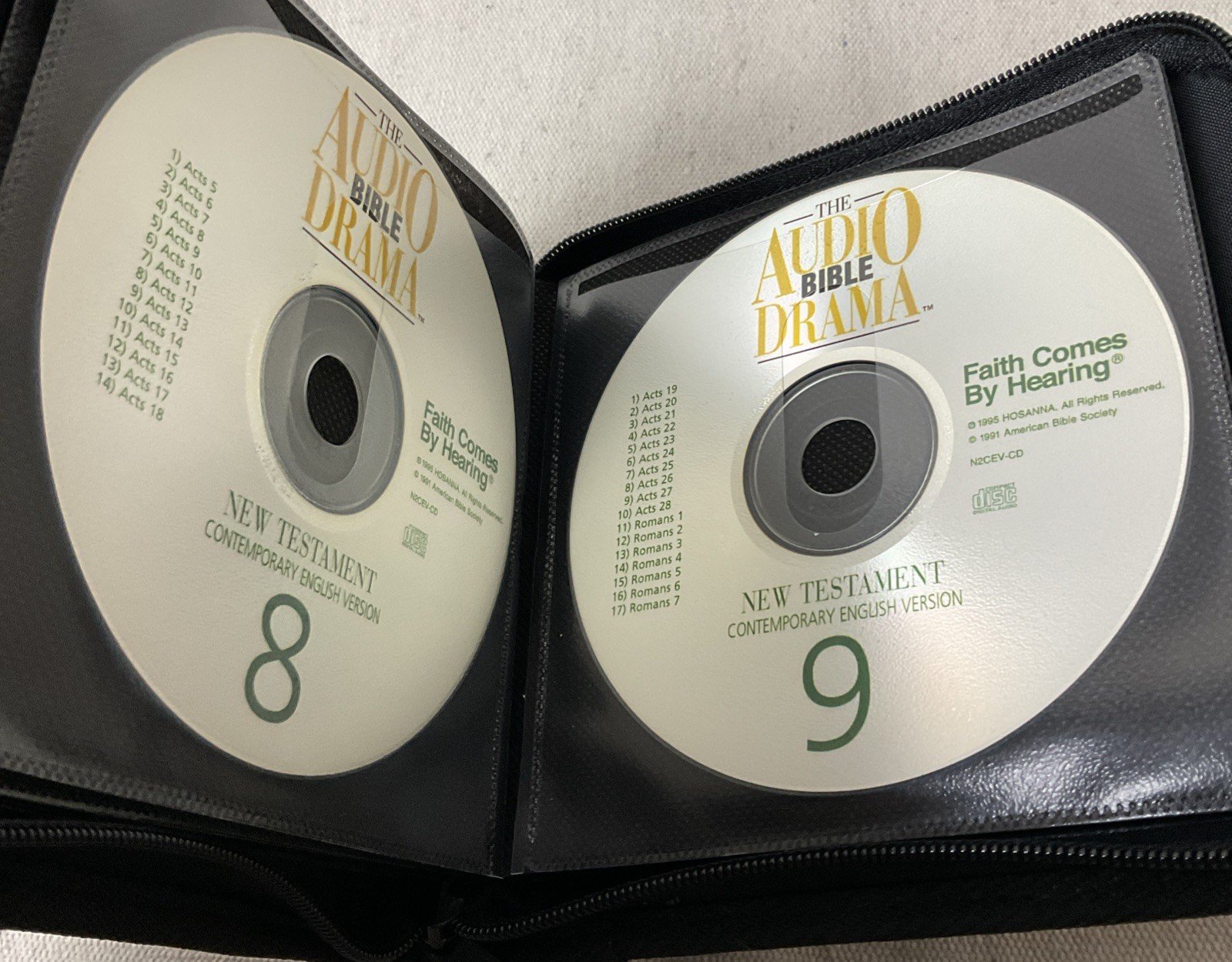 The Audio Bible Drama — Faith Comes By Hearing New Testament 16 CD Set-missing 1