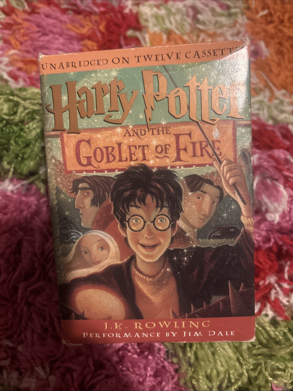 Harry Potter And The Goblet Of Fire Cassette Tapes Boxed Set 12 Cassettes WORKS