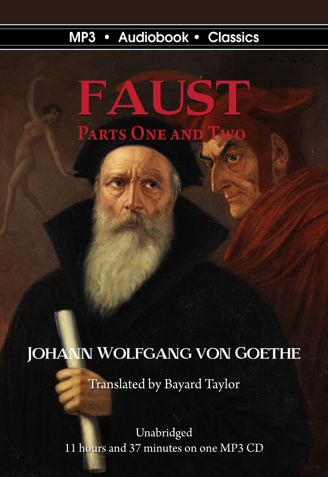 Goethe’s Faust, Parts I & II — Unabridged MP3 CD Audiobook in DVD case