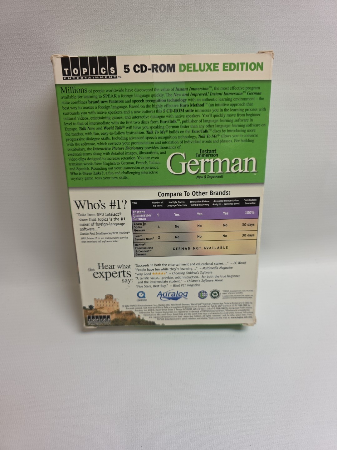German: Instant Immersion — PC/ CD-ROM — Topics Entertainment — Sealed