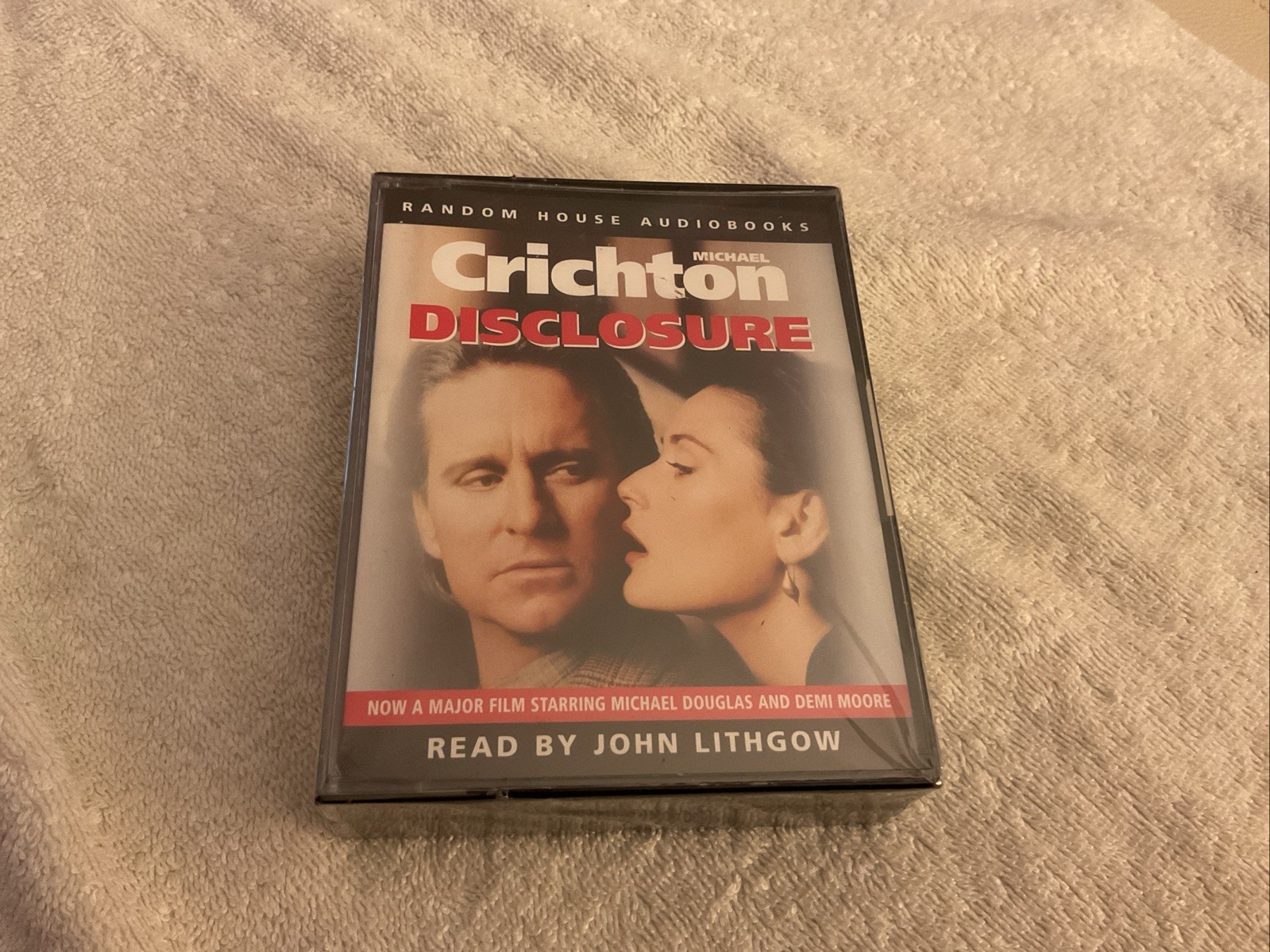 Michael Crichton Disclosure -Audiobook Cassette Tape Box Set — New & Sealed 1994