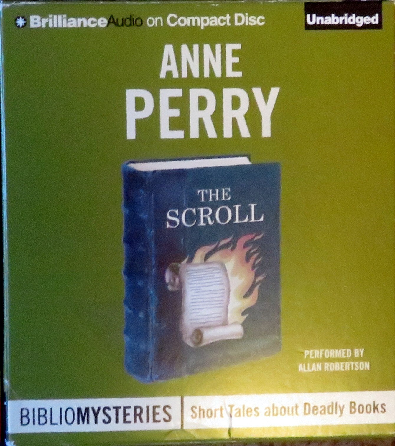 ANNE PERRY — Two (2) Audiobook CD — Dark Assassin, The Scroll