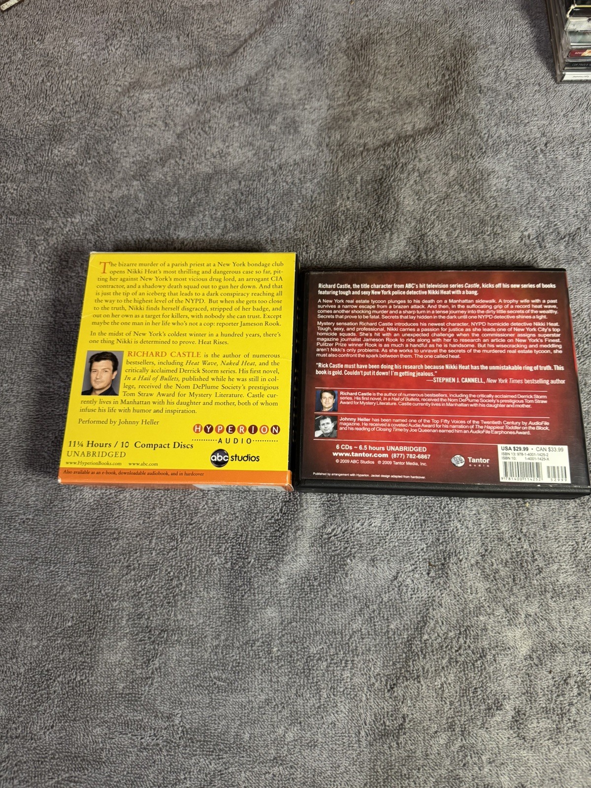 Heat Wave and Heat Rises- Audio CDs lot Unabridged by Richard Castle — Mystery
