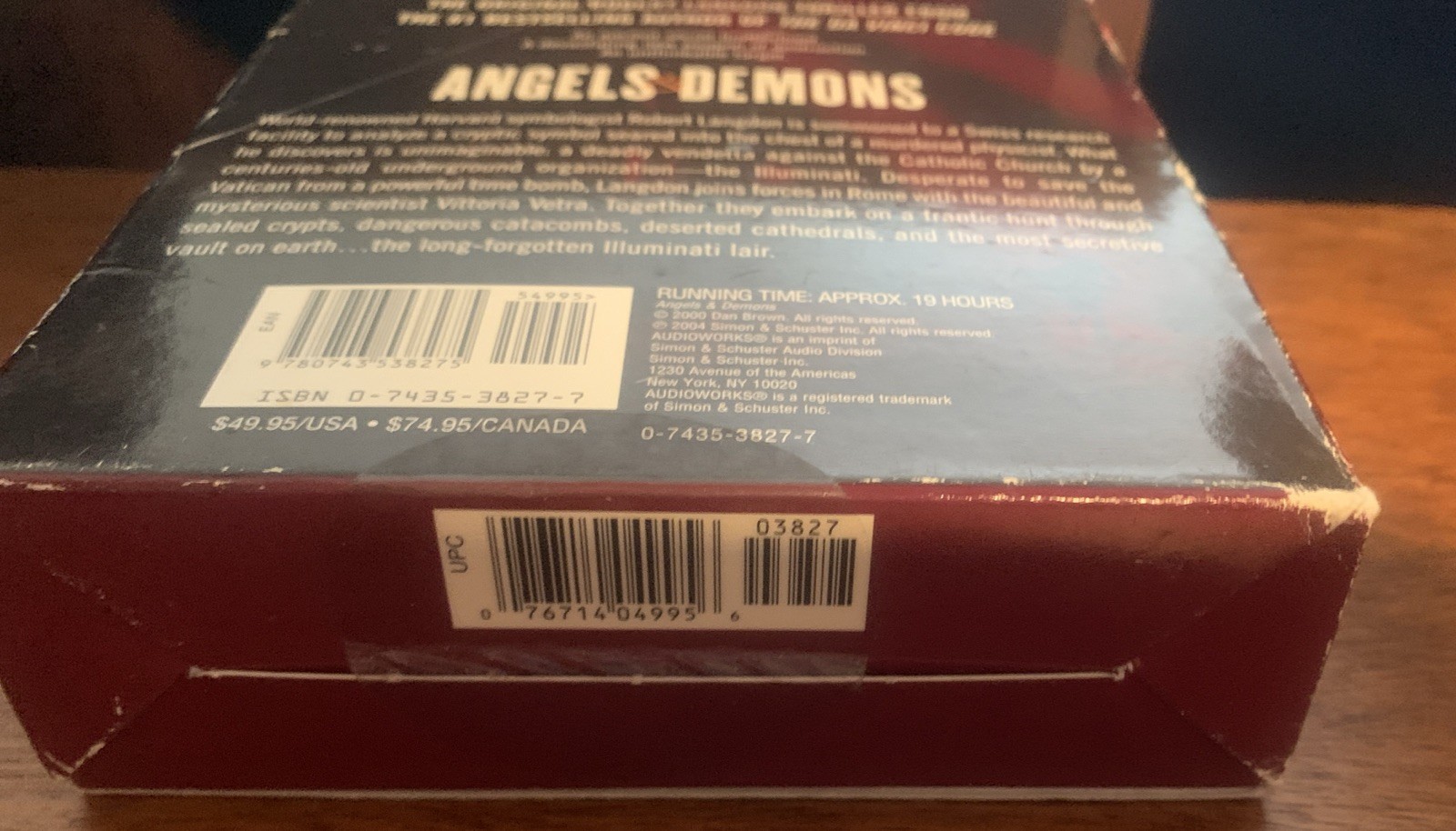 Dan Brown Angels and Demons 15 CD total Unabridged Audiobook
