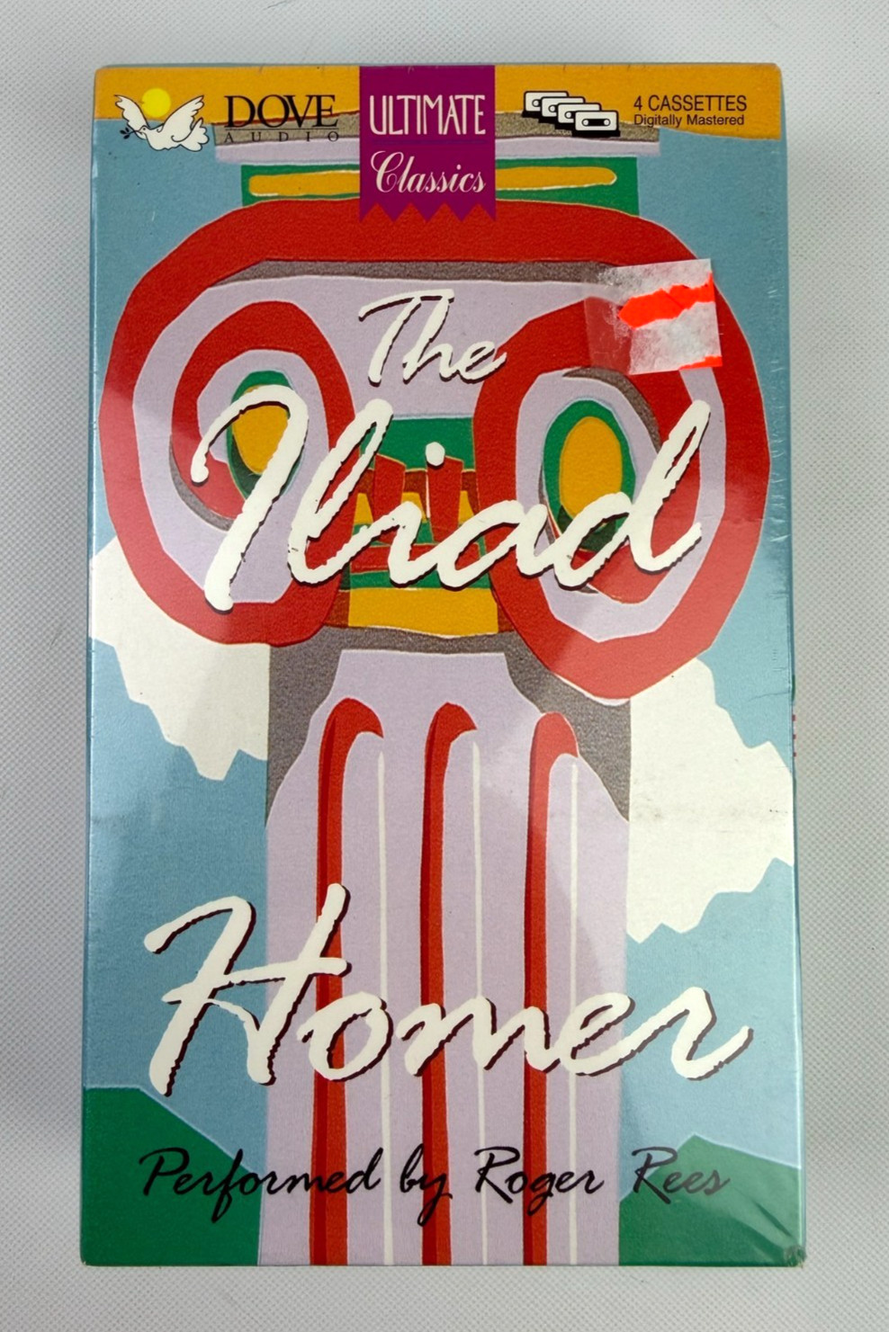 VTG NEW Sealed The Iliad Homer Performed by Roger Rees Dove Audio 4 Cassettes