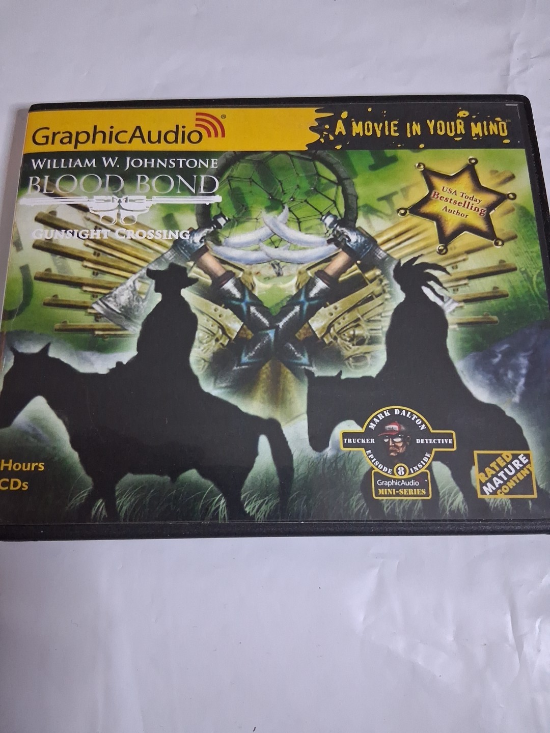 Graphic Audio Blood Bond #3 Gunsight Crossing William W. Johnstone 5CDs 6hr
