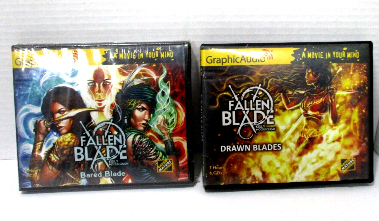 Audio Books Drawn Blades & Bared Blade McCullough The Fallen Blade MP3 CD Mature