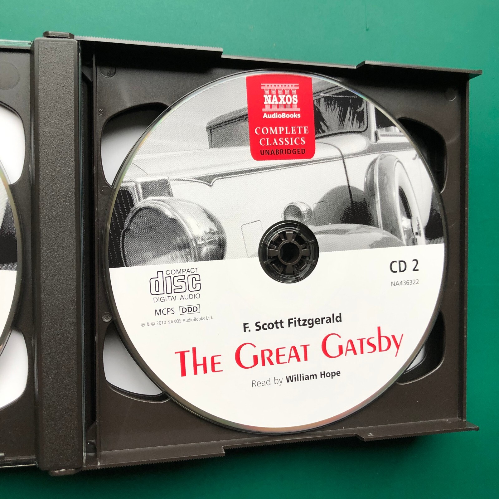 F. Scott Fitzgerald GREAT GATSBY 5x CD Unabridged Audiobook Set William Hope NM