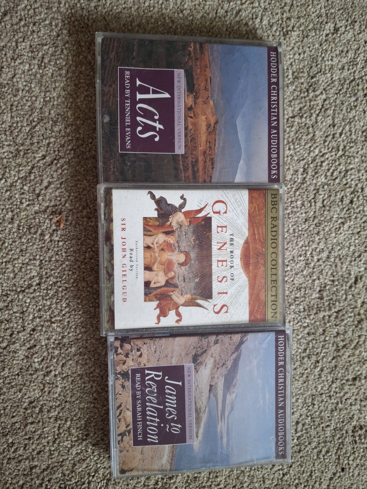 Books Of Bible James To Revelation, Acts, Genesis Casette Tape Audiobooks