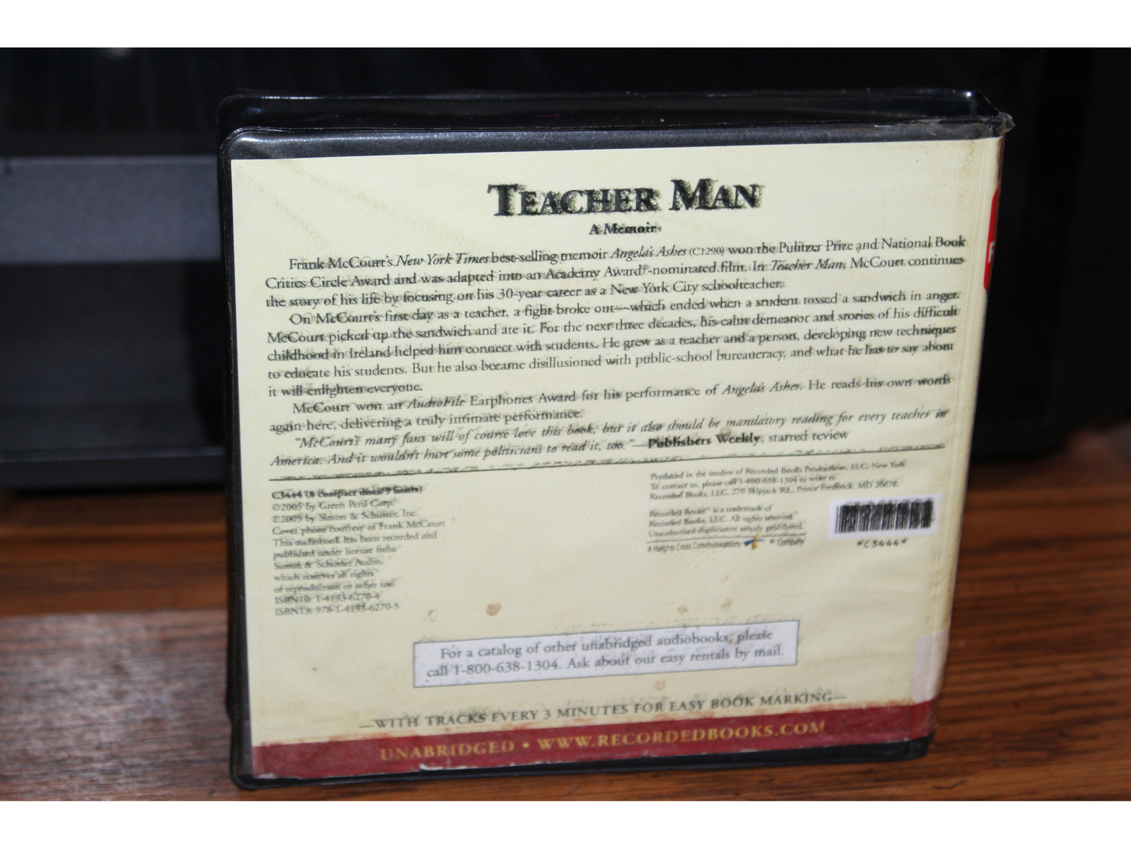 Teacher Man : A Memoir by Frank McCourt (2005, CD)