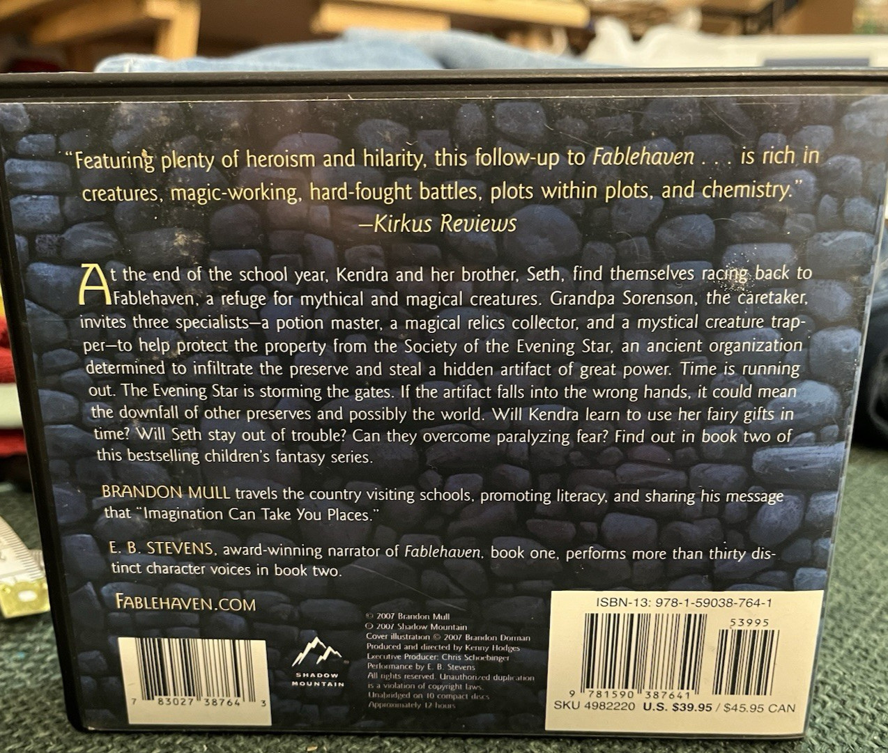 FableHaven Audio Book 2 Rise of the Evening Star Complete Set of 10 CDs