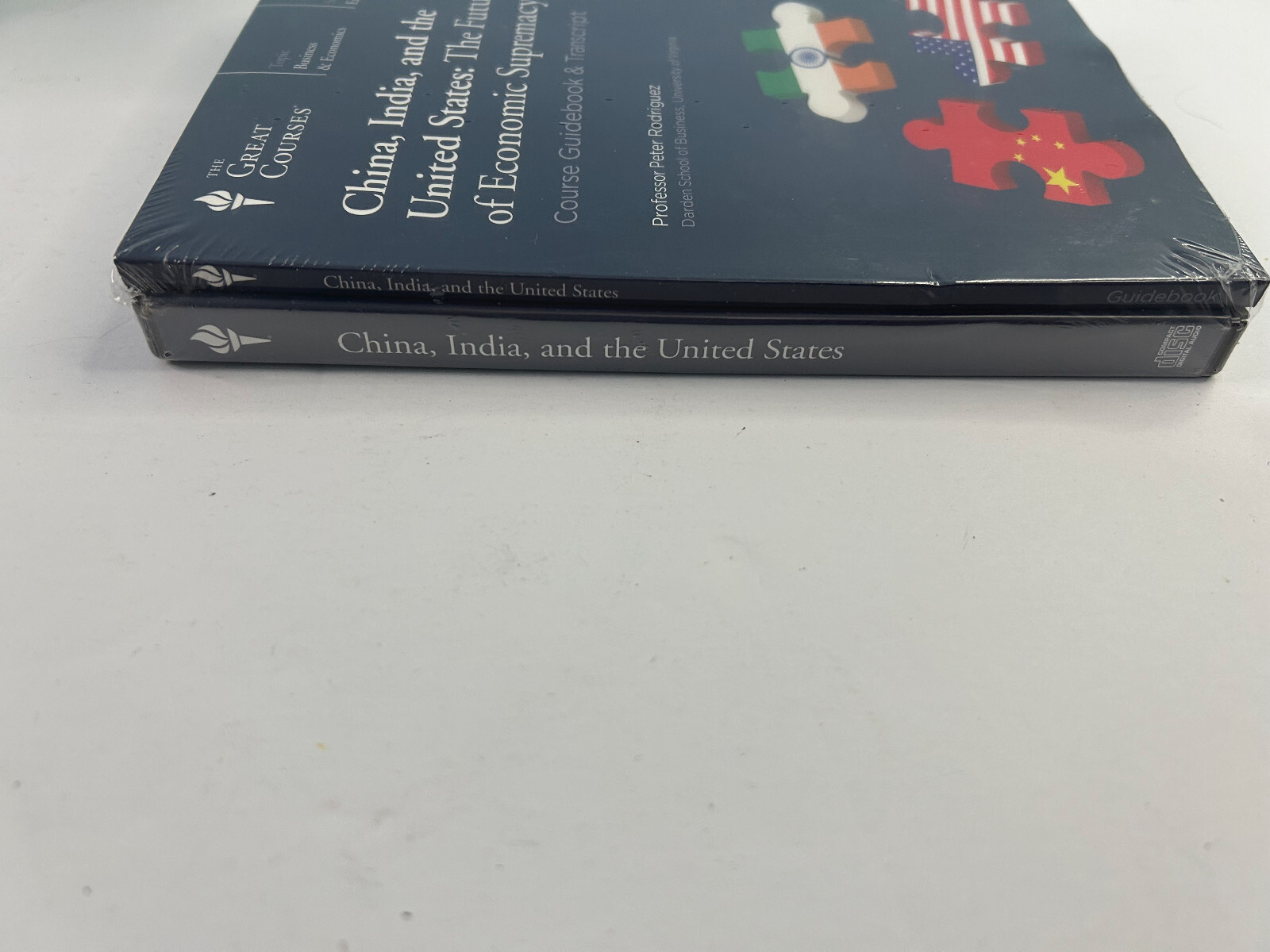 Great Courses: China India and the United States 3-audio CDs & book SEALED