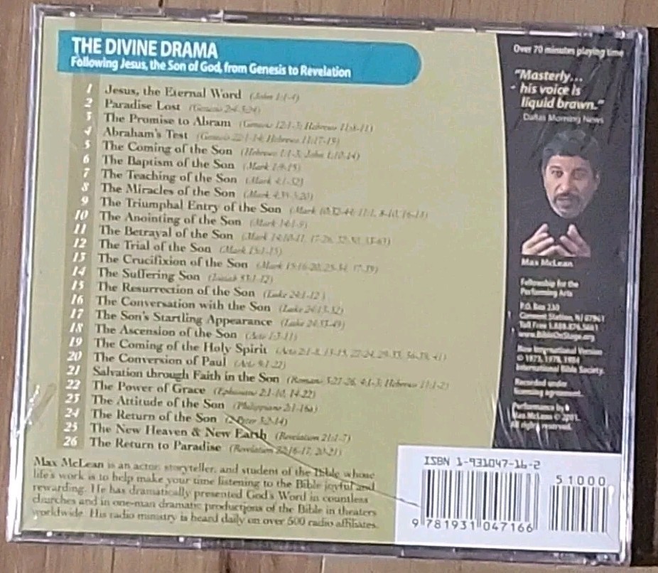 The Divine Drama :Following Jesus, the Son of God, from Genesis to Revelation CD
