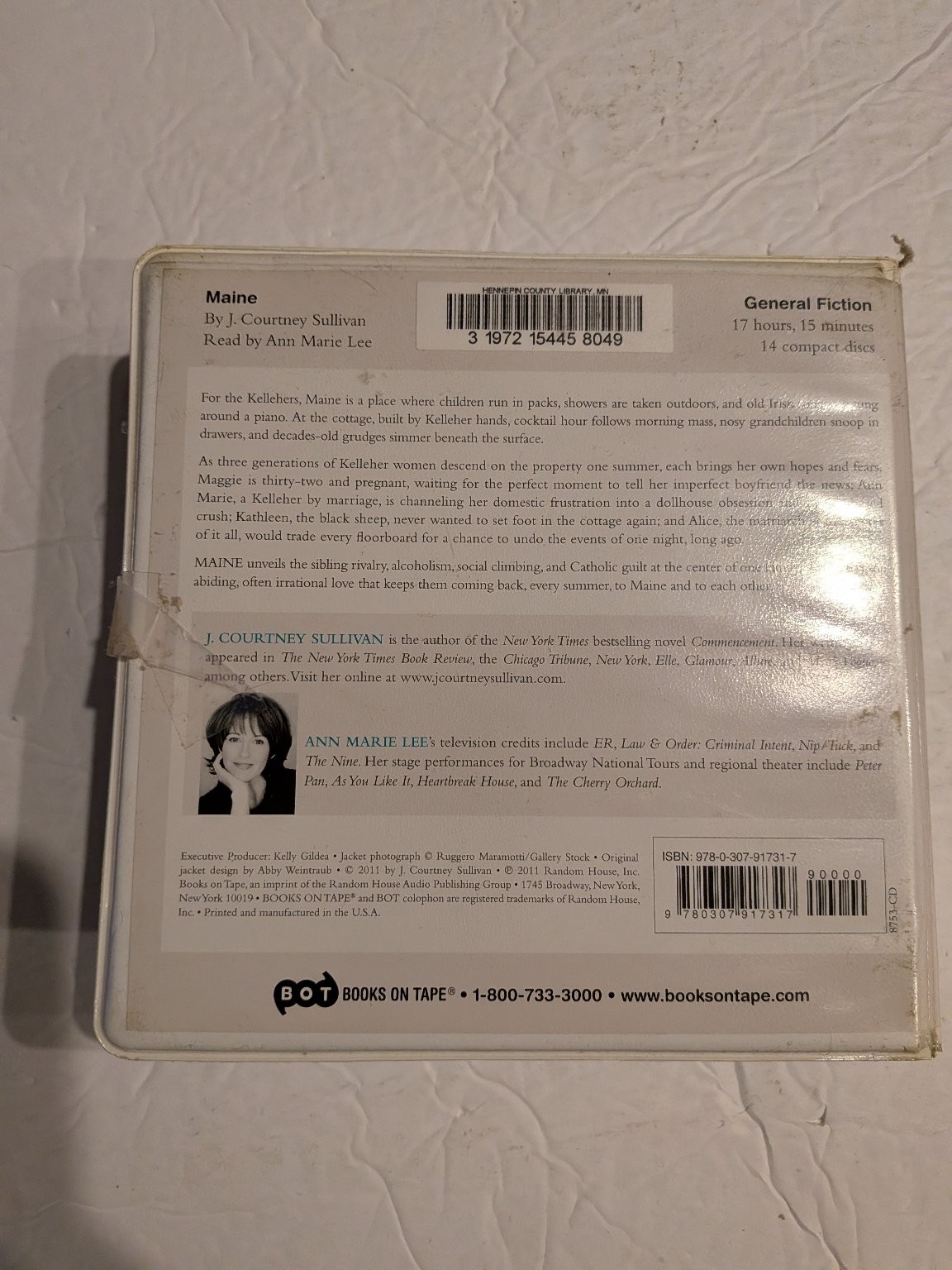 Maine by J. Courtney Sullivan Audiobook CDs Unabridged 14 Discs