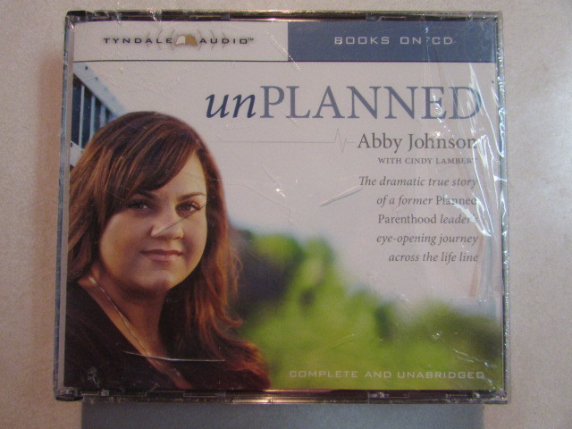 TYNDALE AUDIO BOOKS ON CD UNPLANNED ABBY JOHNSON UNABRIDGED SEALED RARE CD OOP
