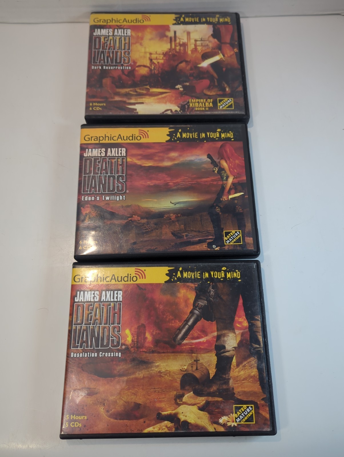 Deathlands by James Axler GraphicAudio CD Audiobooks Lot Of 3~ Books #85 #86 #87