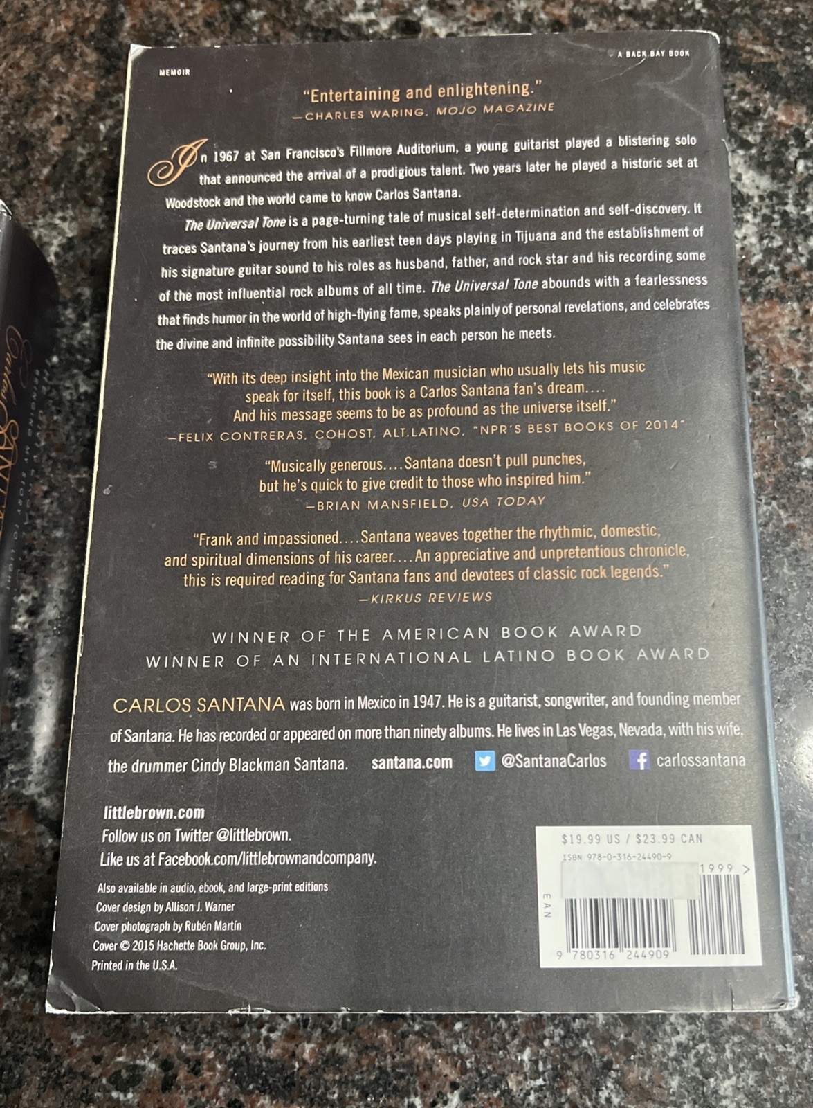 Carlos Santana — The Universal Tone (16 CD Audio Book 2014 & Paperback Book