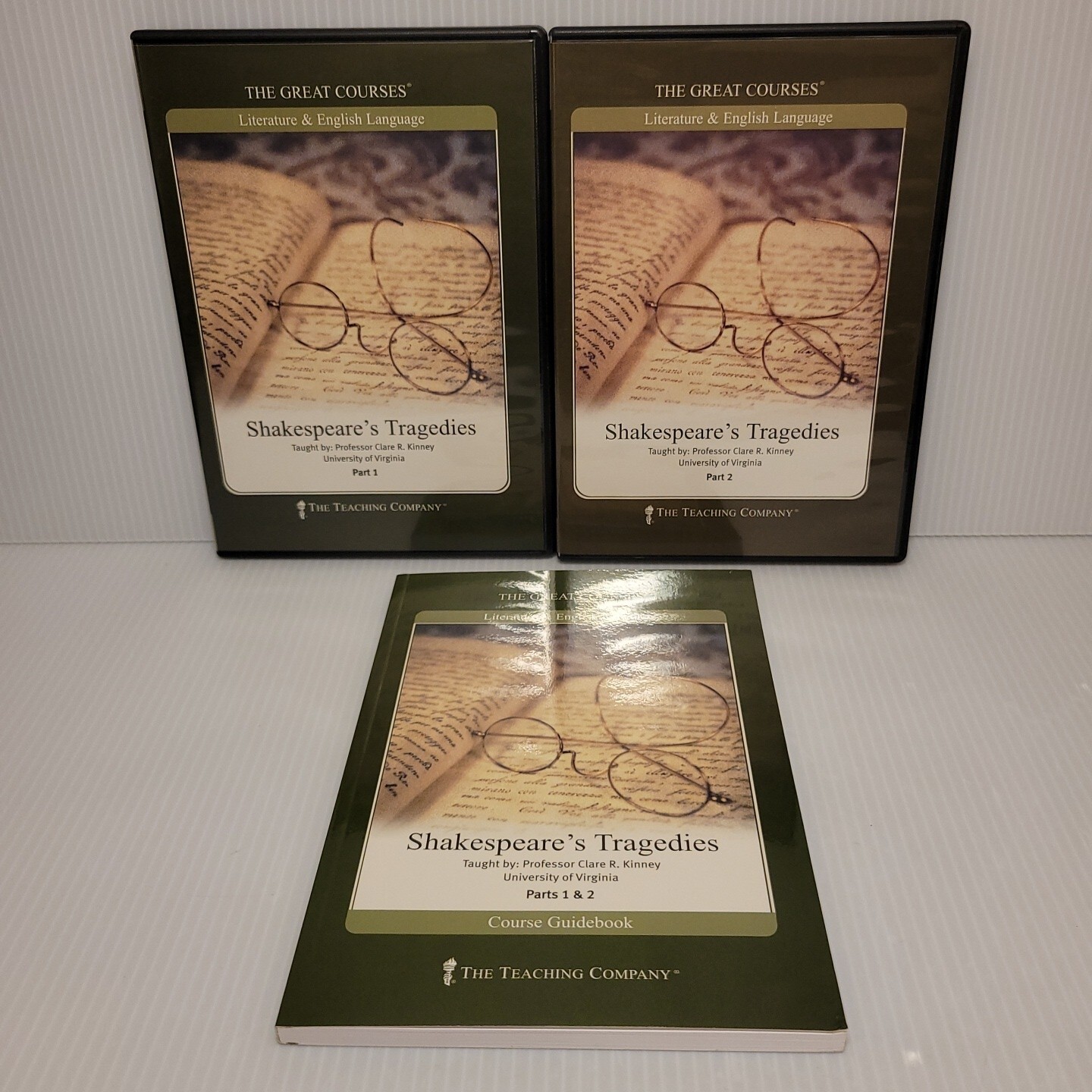 Great Courses — Shakespeare’s Tragedies by Clare Kinney (12 CDs + Guidebook)