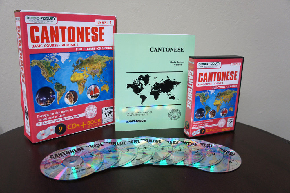 FSI: Basic Cantonese 1 (9 CDs/Book) by Foreign Service Institute *NEW IN BOX*