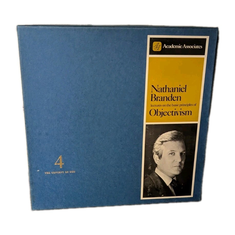 NATHANIEL BRANDEN Objectivism Lectures #4 Concept of God 2LP Records Audiobook