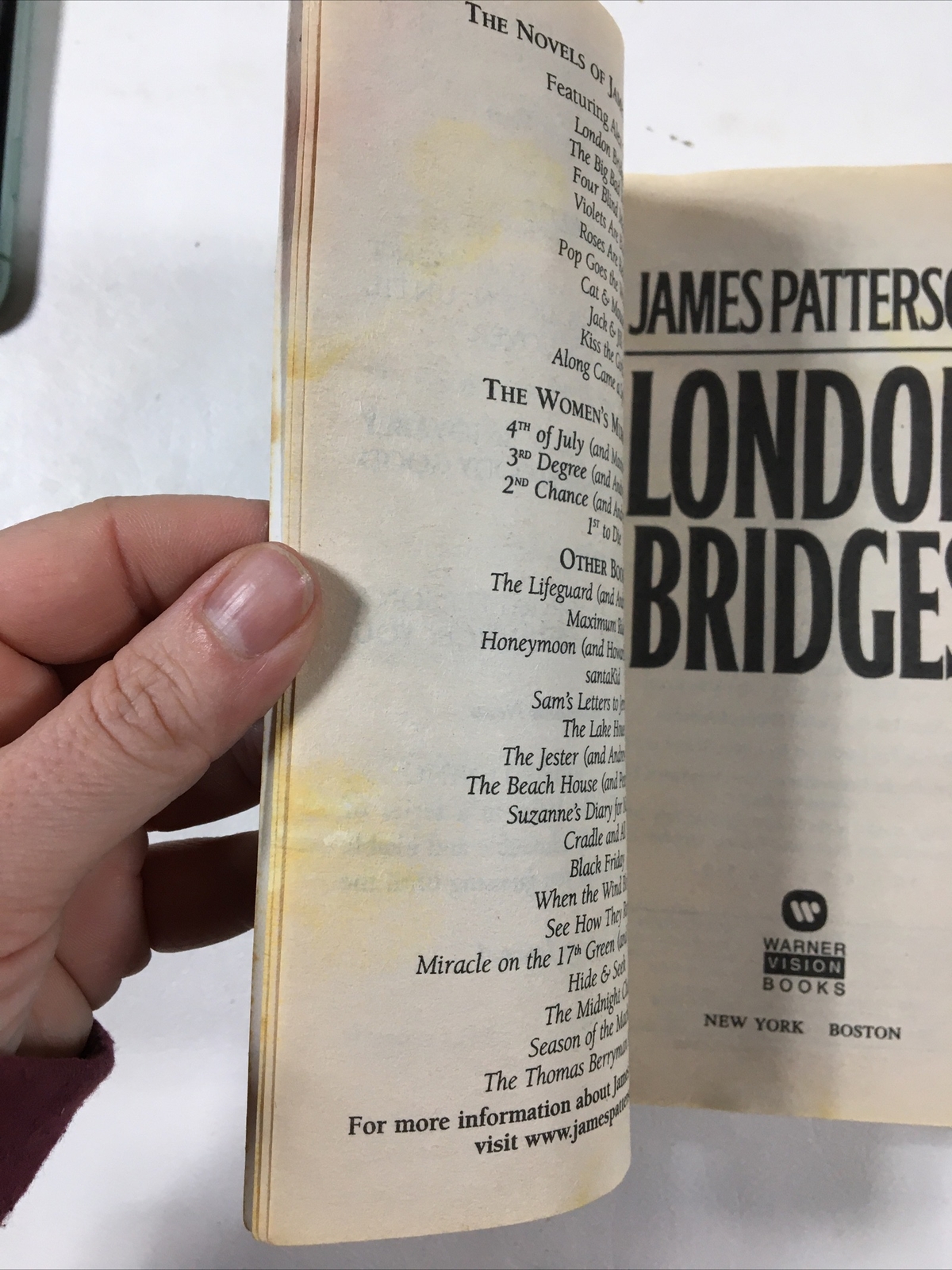London Bridges — James Patterson (2005, Paperback)