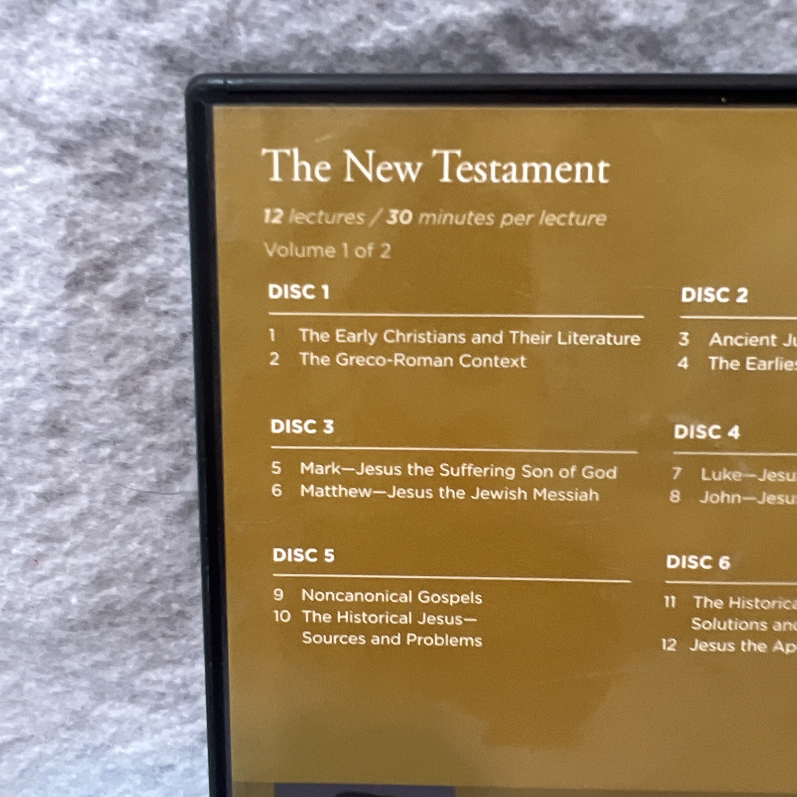 The Great Courses The New Testament Volume 1 & 2 Audio CD 12 Discs