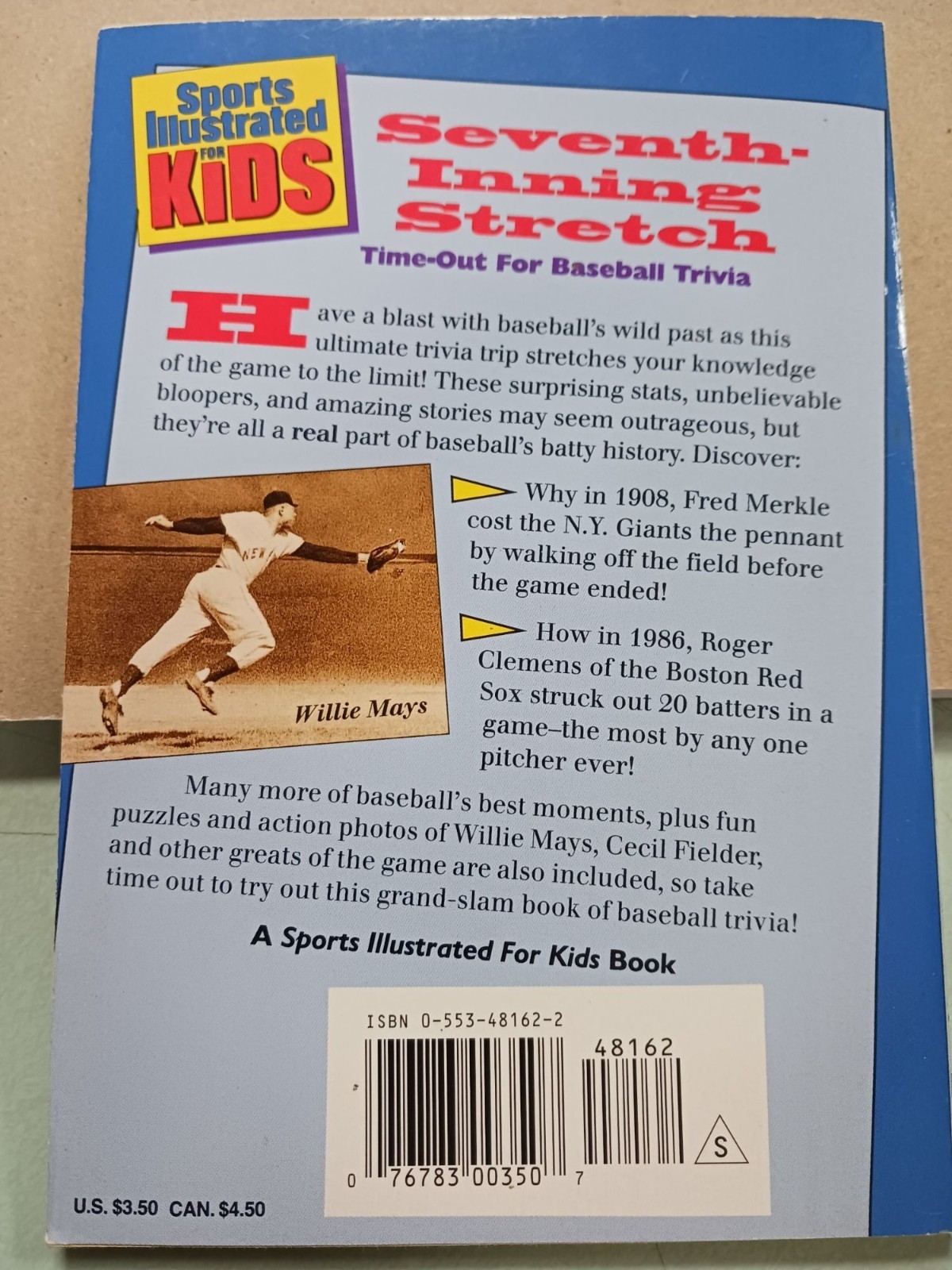 Seventh Inning Stretch Time-Out for Baseball Trivia by Brad Herzog Paperback New