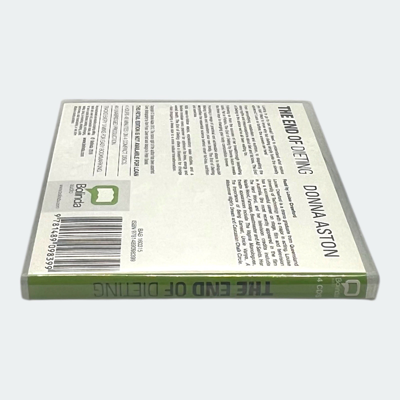The End of Dieting — Donna Aston AudioBook CD — Complete & Unabridged — New