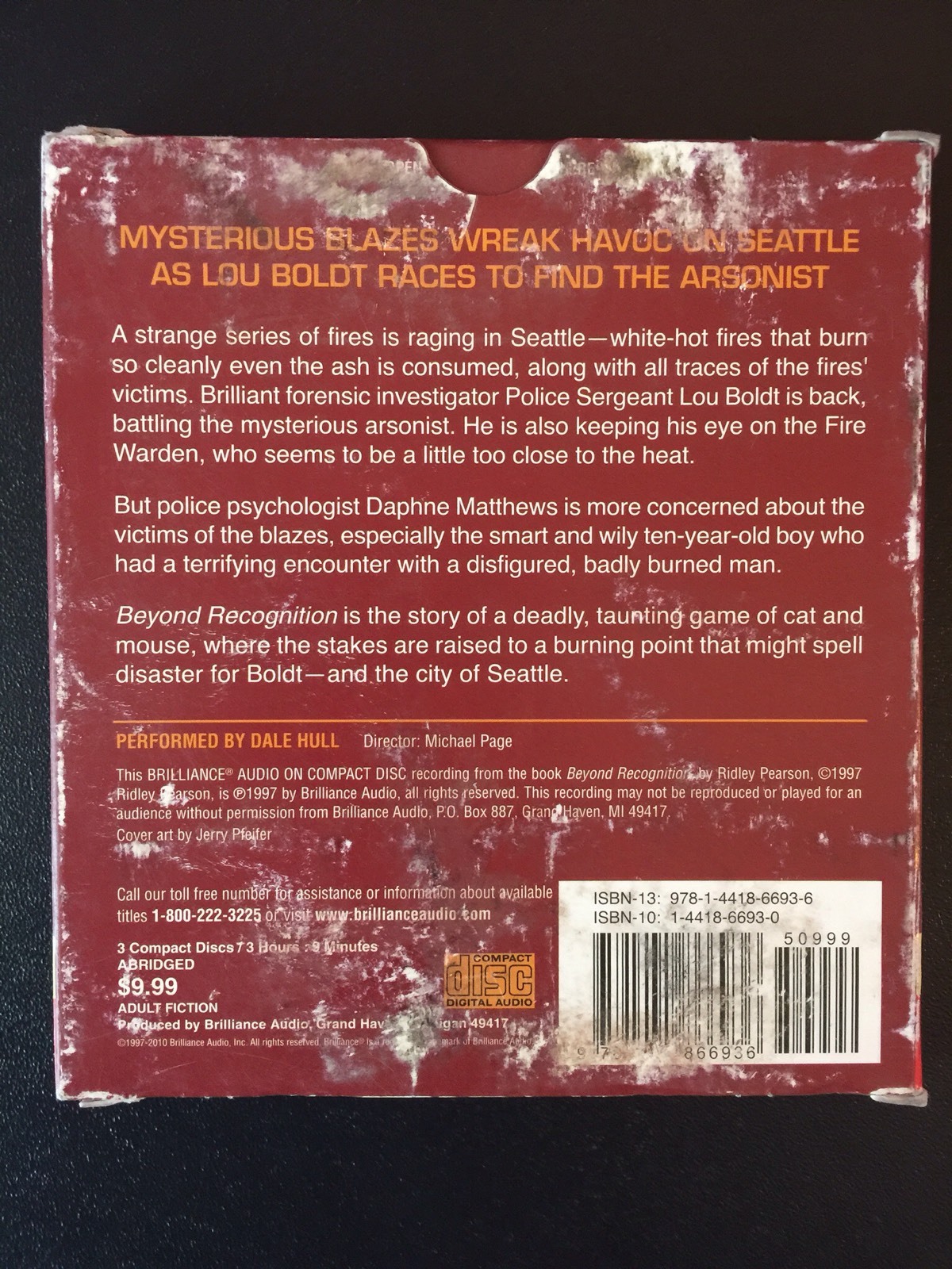 Beyond Recognition 4 by Ridley Pearson (2010, CD, Abridged)