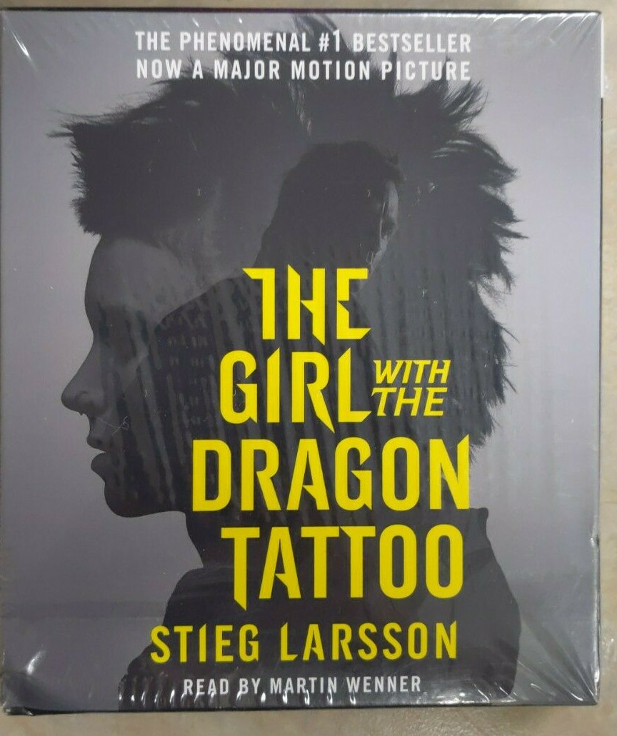 The Girl With the Dragon Tattoo 6 Cd Audiobook New Sealed Steig Larsson #1 Book