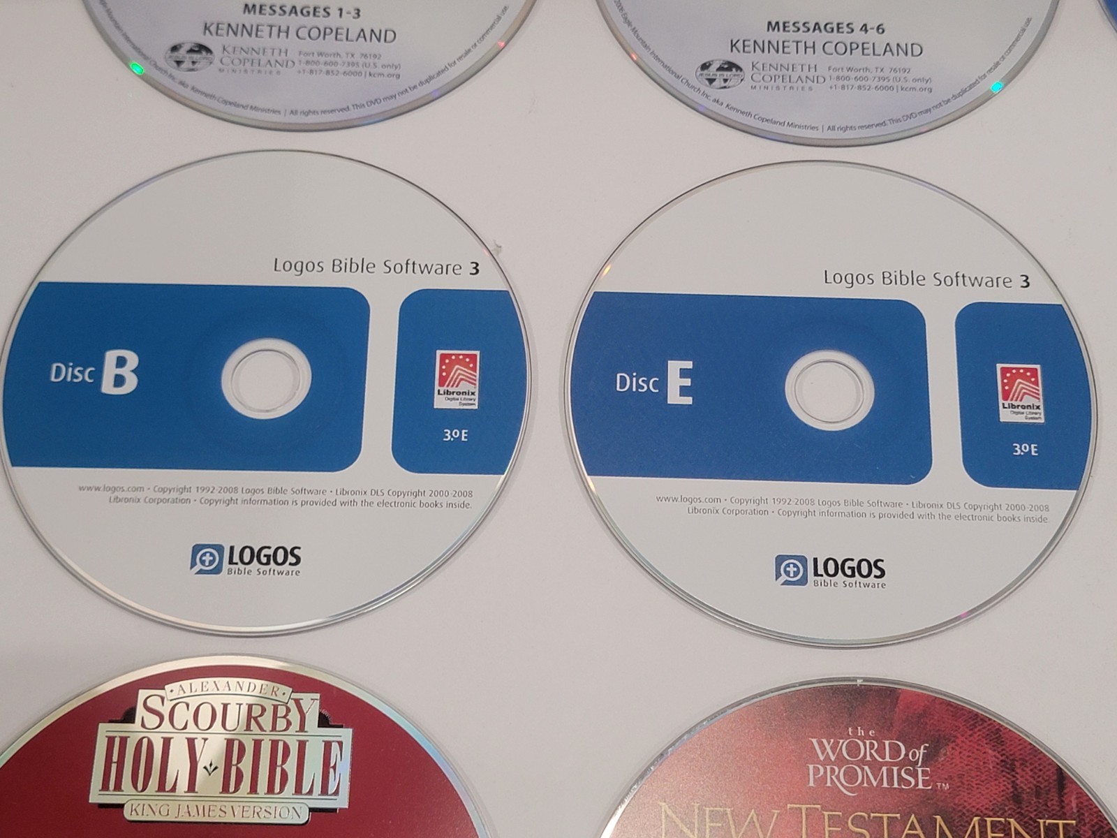 20 Loose Bible Audio CDs, PC CD-ROMs, & DVDs — KJV, NIV, Jesus, God, Blessing