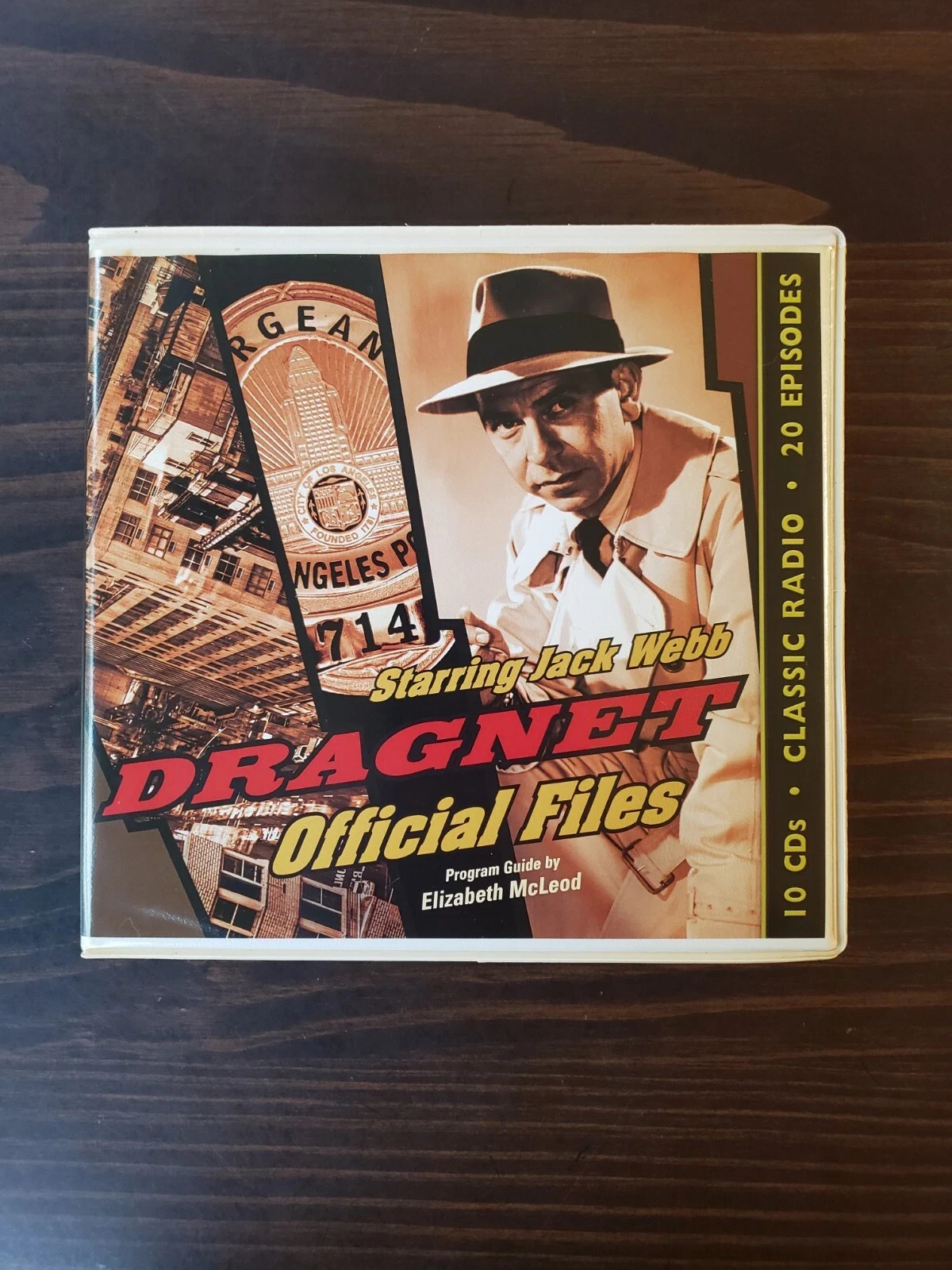 Dragnet: Official Files w/ Jack Webb — Classic Radio Detectives 10 Disc CD Set