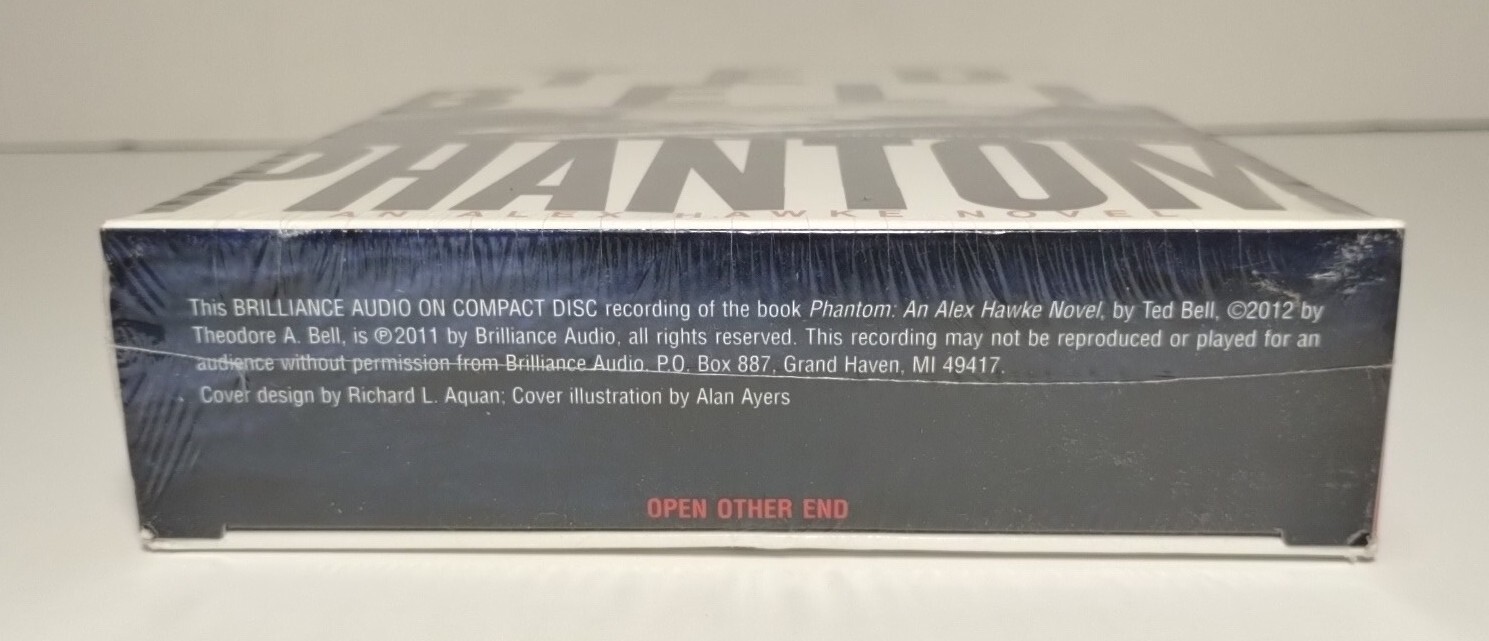 Phantom by Ted Bell onCD Audiobook Unabridged Alex Hawke Novel Sealed New in Box
