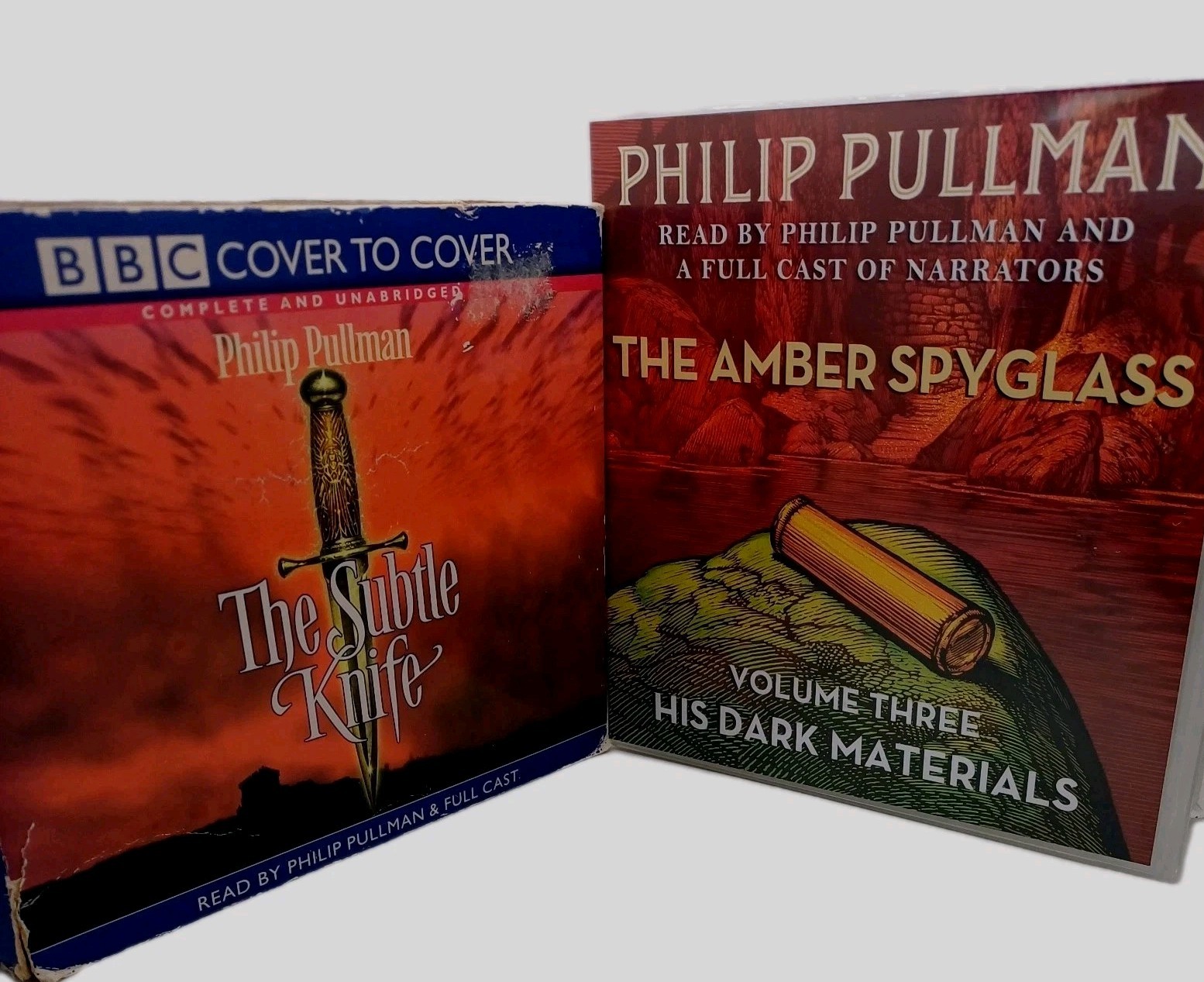 Philip Pullman The Subtle Knife + Amber Spyglass Audio Book (CD X 22) BBC